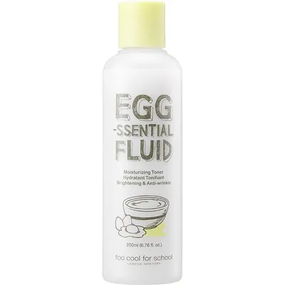Too Cool For School Egg-ssential Fluid Moisturizing Toner (Jajeczny tonik nawilżająco- rozjaśniający)