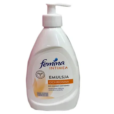 Femina Intimea, Emulsja ochronna do higieny intymnej z kwasem mlekowym i ekstraktem z rumianku