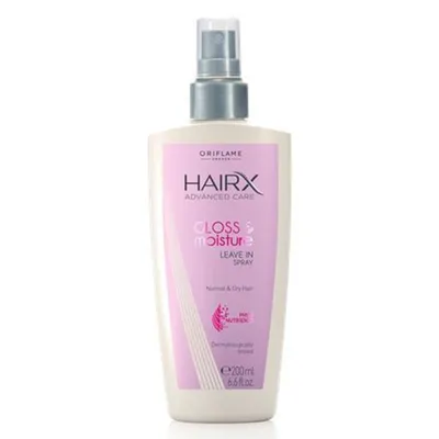 Oriflame HairX Advanced, Care Gloss & Moisture Leave in Spray (Pielęgnujący spray bez spłukiwania)