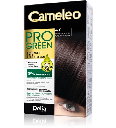 Delia Cameleo Pro - Green, Farba do włosów z naturalną argininą (nowa wersja)