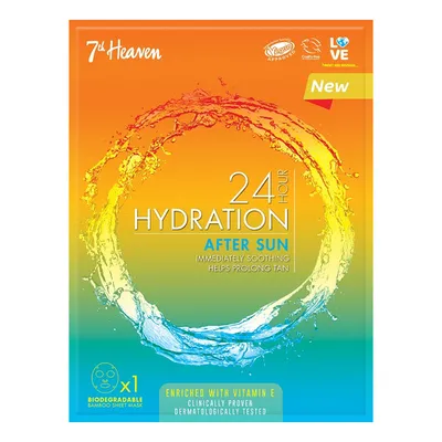 7th Heaven 24 Hour Hydration, After Sun Mask (Ultranawilżająca maseczka w płachcie po opalaniu )