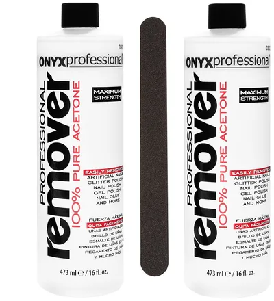Onyx Professional 100% Pure Acetone Nail Polish Remover (Zmywacz do paznokci)