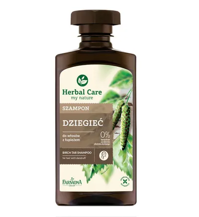 Herbal Care Szampon do włosów z łupieżem 'Dziegieć' (nowa wersja)