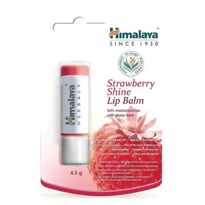 Himalaya Herbals Strawberry Shine Lip Balm (Balsam do ust `Truskawkowy połysk`)