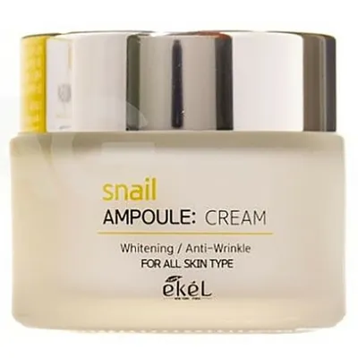 Ekel Snail Ampoule Cream (Regenerujący krem ​​w ampułkach z mucyną ślimaka)
