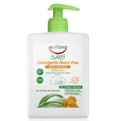 Equilibra Baby​, Detergente Delicato Mani-Viso (Delikatne mydło do rąk i twarzy)