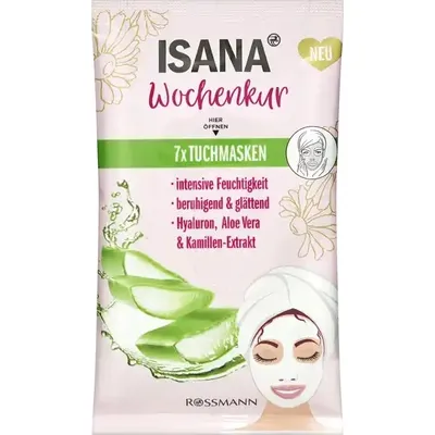 Isana Tuchmasken Wochenkur (Maski w płachcie)