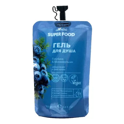 Cafe Mimi Superfood, Żel pod prysznic `Jagody i jałowiec `