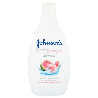 Johnson's Soft and Energise Body Wash with Watermelon and Rose (Żel pod prysznic `Arbuz i róża`)