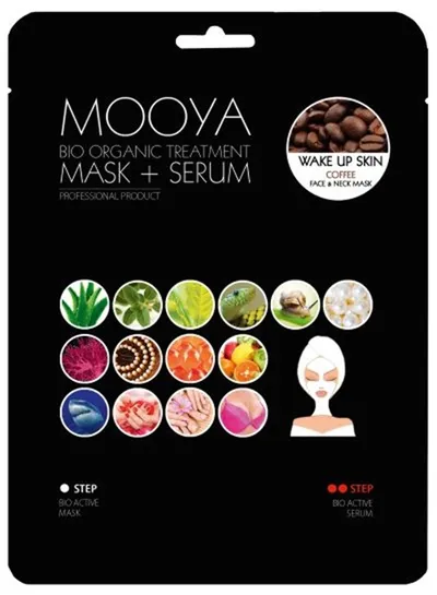 Beauty Face Mooya,  Bio organiczny zabieg z ekstraktem z kawy 'Pobudzenie skóry'