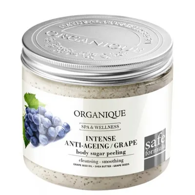 Organique Intense Anti - Ageing Grape Body Sugar Peeling (Przeciwstarzeniowy peeling cukrowy)