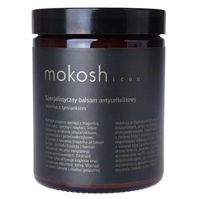Mokosh Cosmetics Icon, Specjalistyczny balsam antycellulitowy `Wanilia z tymiankiem`