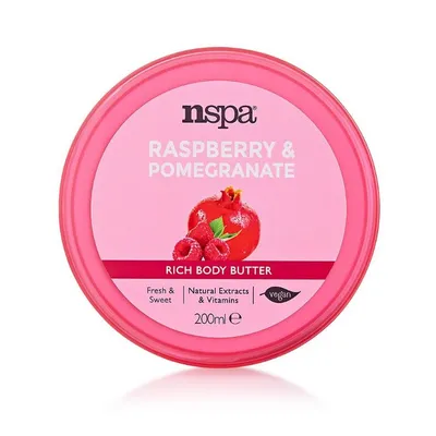 NSpa Beauty Rituals Raspberry & Pomegranate Rich Body Butter (Bogate w masło z ekstraktem z malin i granatów)