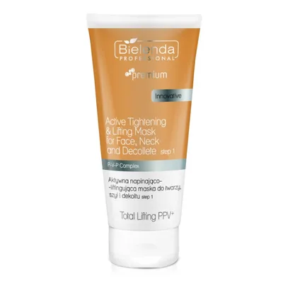 Bielenda Professional Total Lifting PPV+, Active Tigtening & Lifting Mask for Face, Neck and Decollete Step 1 (Napinająco-liftingująca maska do twarzy)