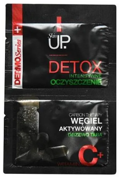Skin UP Dermo Series, Intensywne nawilżenie z węglem aktywowanym, drzewem tara i witaminą C `Detox intensywne oczyszczenie`