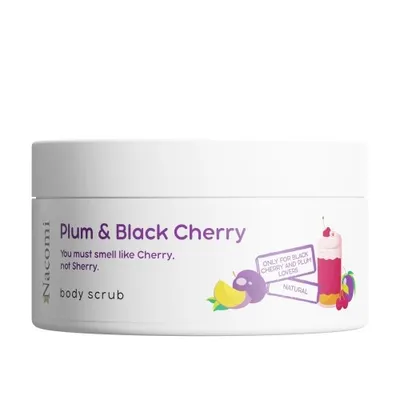 Nacomi Plum & Black Cherry Body Scrub (Peeling do ciała o zapachu śliwki z czarną wiśnią)