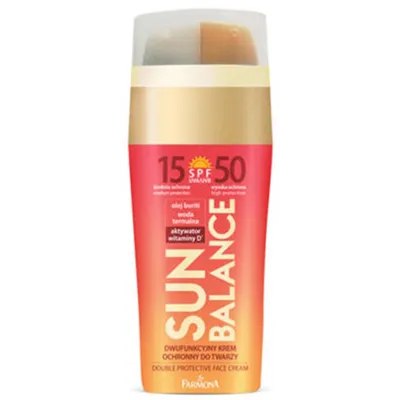 Sun Balance Dwufunkcyjny krem ochronny do twarzy SPF 15 i SPF 50