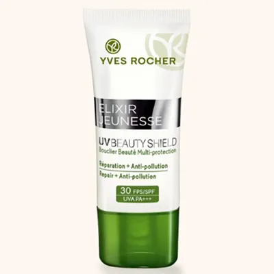 Yves Rocher Elixir Jeunesse, UV Beauty Shield SPF30 (Ochronny krem przeciw zanieczyszczeniom SPF 30)