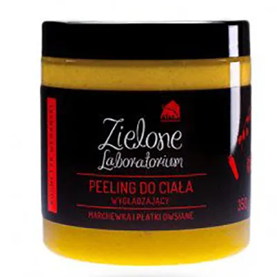 Zielone Laboratorium Wygładzający peeling do ciała z marchewką i płatkami owsianymi
