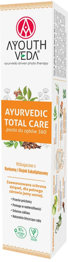 Ayouthveda Ayurvedic Total Care 360 Toothpaste (Pasta do zębów)