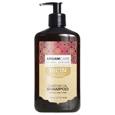 Arganicare Ricin, Castor Oil Shampoo (Szampon stymulujący porost włosów)