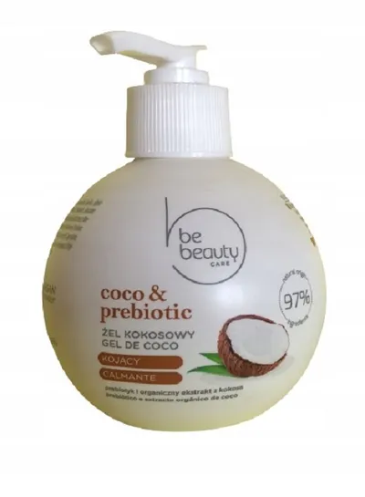 bebeauty Coco & Prebiotic, Kojący żel kokosowy do pielęgnacji twarzy, ciała i włosòw