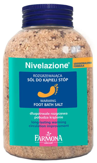 Nivelazione Rozgrzewająca sól do kąpieli stóp z borowiną i olejkiem cynamonowym