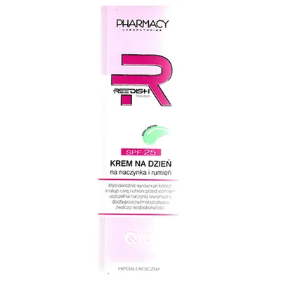 Pharmacy Laboratories Reedish, Krem na naczynka i rumień na dzień SPF 25