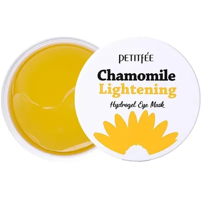Petitfee Chamomile Lightening Hydrogel Eye Patch (Hydrożelowe rozjaśniające płatki od oczy z rumiankiem)