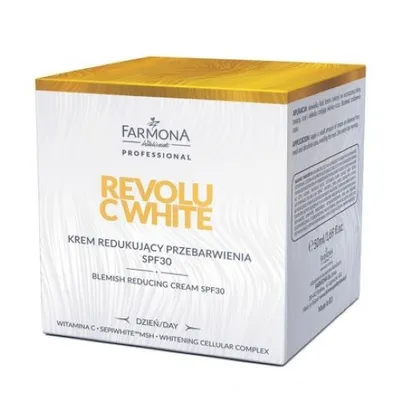 Farmona System Professional Revolu C White, Blemish Reducing Cream SPF 30 (Krem redukujący przebarwienia SPF 30)
