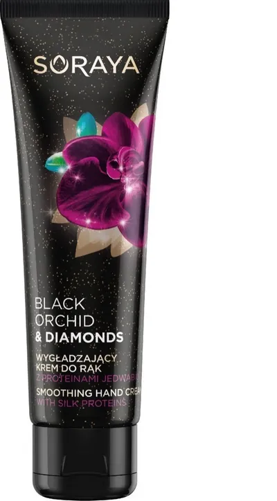 Soraya Black Orchid & Diamonds, Wygładzajacy krem do rąk z proteinami jedwabiu