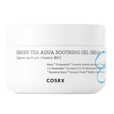 Cosrx Green Tea Aqua Soothing Gel Cream (Łagodzący krem z wyciągiem z zielonej herbaty)