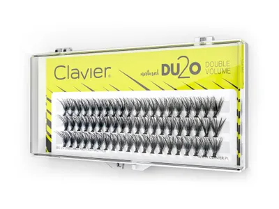 Clavier Natural DU2O Double Volume, Kępki rzęs 10 mm