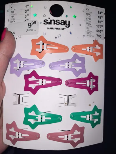 Sinsay Hair Pins Set (Spinki typu pyk gwiazdki)