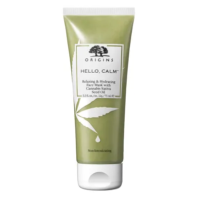 Origins Hello Calm, Relaxing & Hydrating Face Mask with Sativa Seed (Relaksacyjna i nawilżająca maseczka do twarzy)