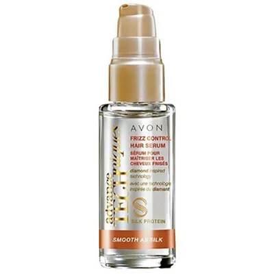 Avon Advance Techniques, Smooth as Silk Frizz Control Hair Serum (Kuracja - serum do włosów `Gładkość jedwabiu`)