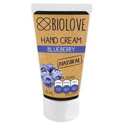 Biolove Blueberry Hand Cream (Krem do rąk 'Borówka')