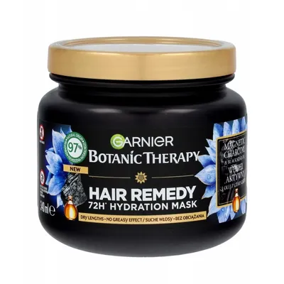 Garnier Botanic Therapy, Hair Remedy, 72H Hydration Mask (Nawilżająca maska do włosów `Węgiel aktywny  i olej z czarnuszki`)