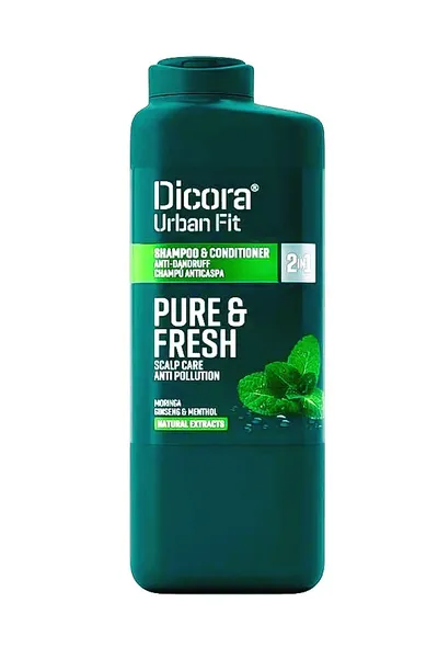 Dicora Urban Fit, Pure & Fresh, Anti-Dandruff 2in1 Shampoo & Conditioner (Szampon + odżywka przeciwłupieżowa)