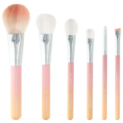 Blend it! Pro, Pink Sunset Face, Brush Set (Zestaw pędzli do makijażu twarzy i oczu)