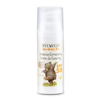 Sylveco Sylveco dla dzieci 3+, Przeciwsłoneczny krem ochronny do twarzy SPF 50