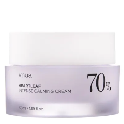 Anua Heartleaf 70% Intense Calming Cream (Kojący krem do twarzy z ekstrakem z pstrolistki)