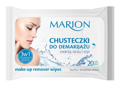 Marion Chusteczki do demakijażu do skóry suchej i wrażliwej 3 w 1