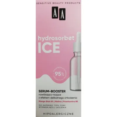 AA Hydrosorbet Ice, Serum-booster nawilżająco-kojące z efektem delikatnego chłodzenia