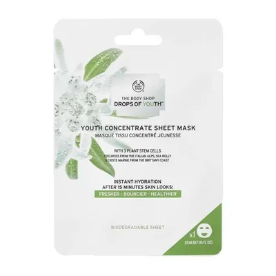 The Body Shop Drops of Youth Youth, Concentrate Sheet Mask (Skoncentrowana maska do twarzy w płachcie)