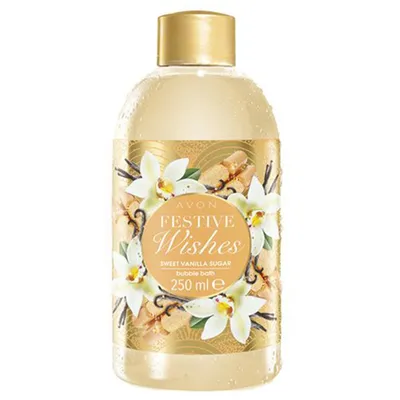 Avon Festive Wishes, Sweet Vanilla Sugar Bubble Bath (Płyn do kąpieli `Słodka wanilia`)