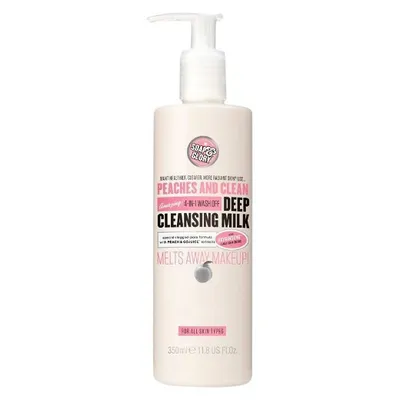 Soap & Glory Peaches and Clean 4 - in - 1 Wash Off Deep Cleansing Milk (Oczyszczające mleczko do twarzy)