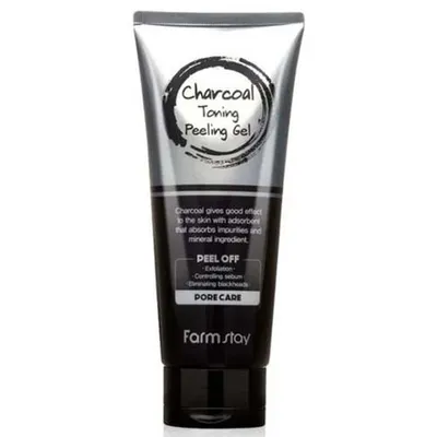 FarmStay Charcoal Toning Peeling Gel (Żel-peeling do twarzy)