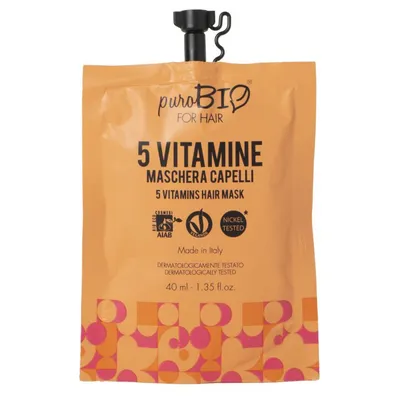puroBIO cosmetics 5 Vitamins Hair Mask (Maseczka do włosów z 5 witaminami)