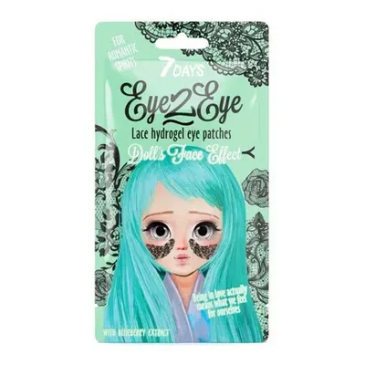 Vilenta 7Days, Eye2Eye Lace hydrogel eye patches, Doll's Face Effect (Koronkowe hydrożelowe plastry pod oczy tonizujące i odżywiające `Borówka`)
